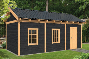 category Tuindeco | Overkapping Hamar L | Type 8 | Zwarte Wanden 211192-31